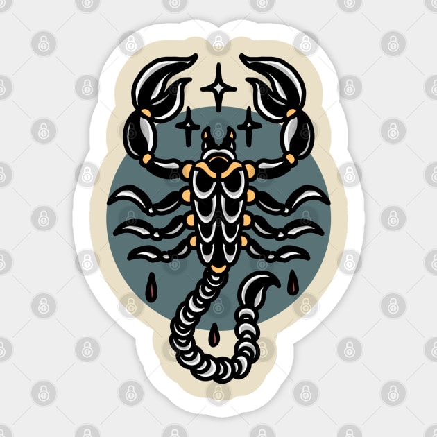 Scorpion tattoo t-Shirt Sticker by donipacoceng